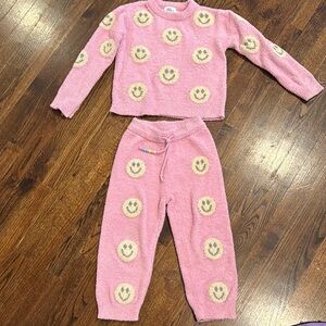 Lola Pink and Yellow Smiley Face set